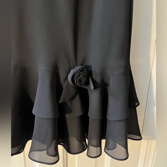 J.B.S. Formal Skirt. Fully-Lined With Rose Embellishment. Size (12) - Picture 3 of 7